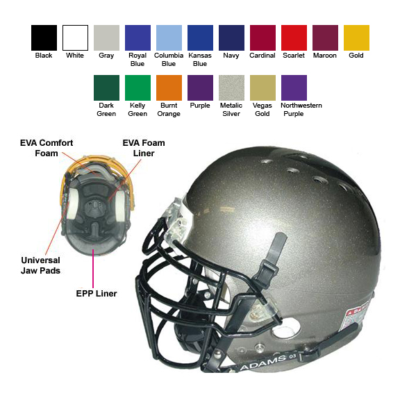 Adams Adult Football Helmet 4